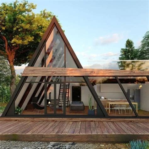 Modern Cabin House Modern A Frame Cabin Tiny House Cabin Tiny House