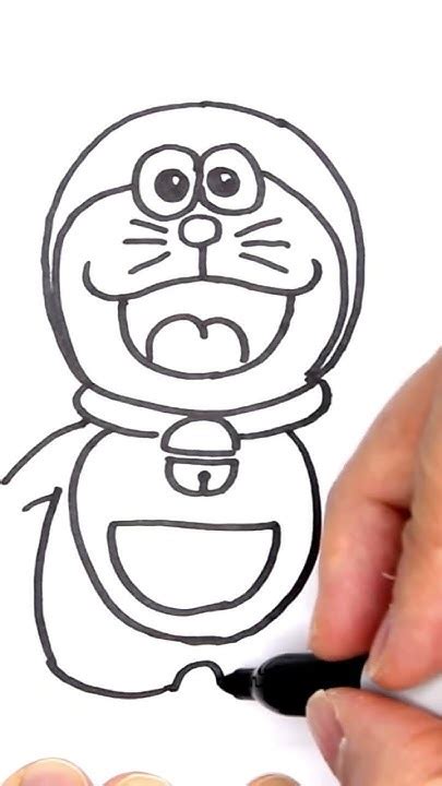 How To Draw Doraemon Step By Step Tutorial Easy And Fun Follow Along Youtube