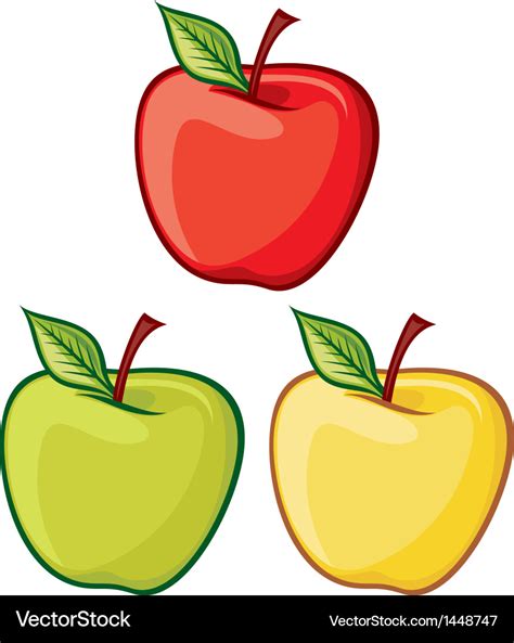 Apples Royalty Free Vector Image Vectorstock