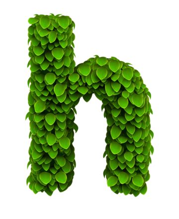 Leaves Font Letter H Lowercase Letter Nature Fresh Letter H Png