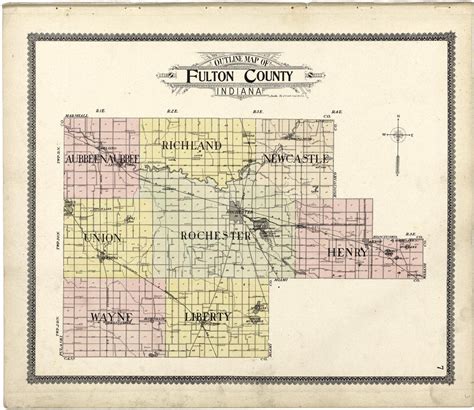 Fulton County Indiana Map Oconto County Plat Map