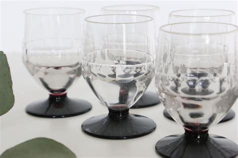 Ensemble De Verres Liqueur Verre Pieds Vintage Bistrot Verre