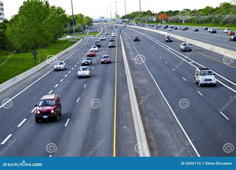 Busy Highway Stock Image Image Of Perspective Highways 5504173