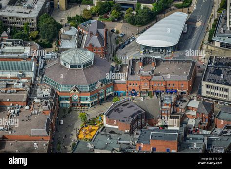 An Aerial View Of The Spindles A Shopping Centre In Oldham A Town In