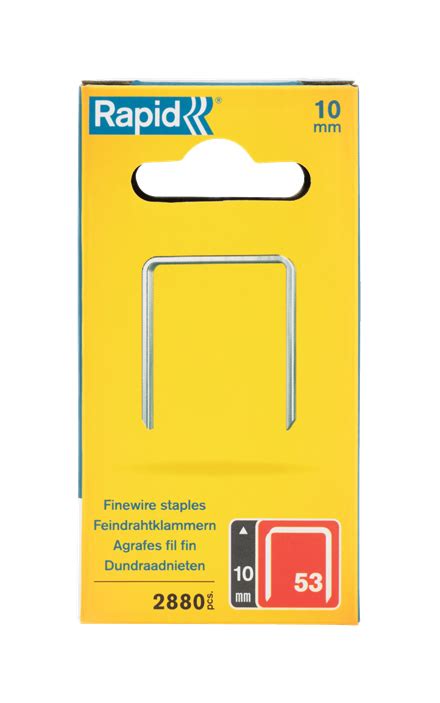 Rapid No 53 Finewire Staple 10 Mm Rapidoffice