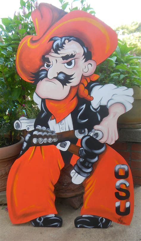 Oklahoma State University Pistol Pete OSU Mascot Yard Art 4 | Etsy ...