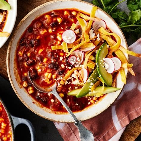 Vegetarian Tortilla Soup Recipe Love And Lemons