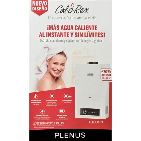 CALENTADOR INSTANTÁNEO CALOREX 2 SERVICIOS 10 L MINUTO GAS NATURAL