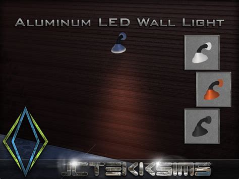 The Sims Resource - Aluminum LED Wall Light