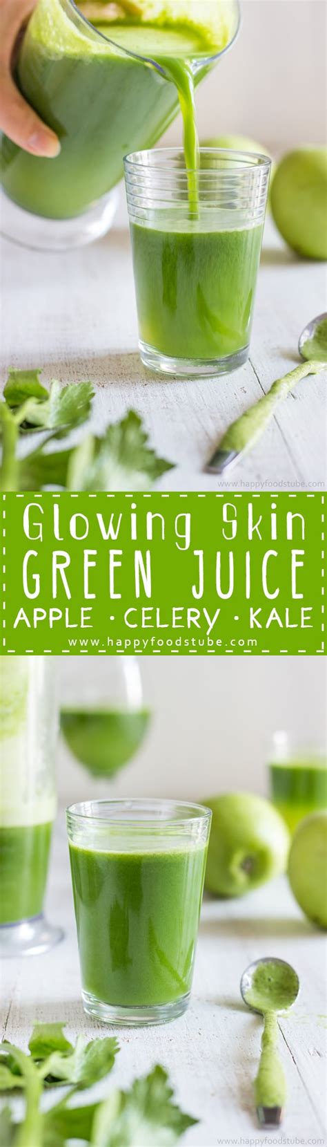 Glowing Skin Green Juice Recipe Happy Foods Tube