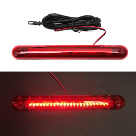 Red Led V Car Third Brake Light Rear Tail Center High Mount Rd