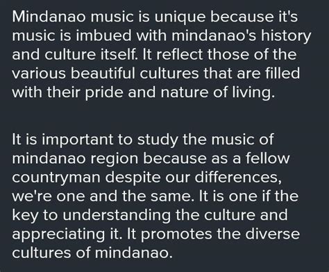 What Is The Relevancy Importance And Usefulness Of Music Of Mindanao