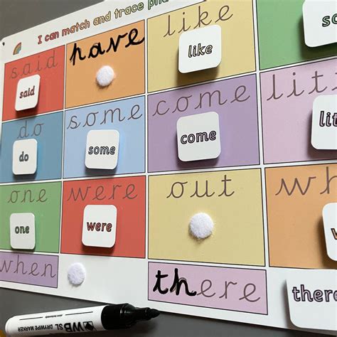 Phase 4 Tricky Words Matching Mat Craftly Ltd