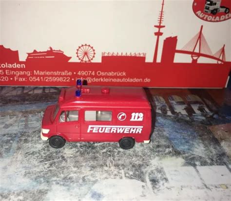 Modell Wiking Feuerwehr Mercedes Benz D Rtw Rettungswagen Rot