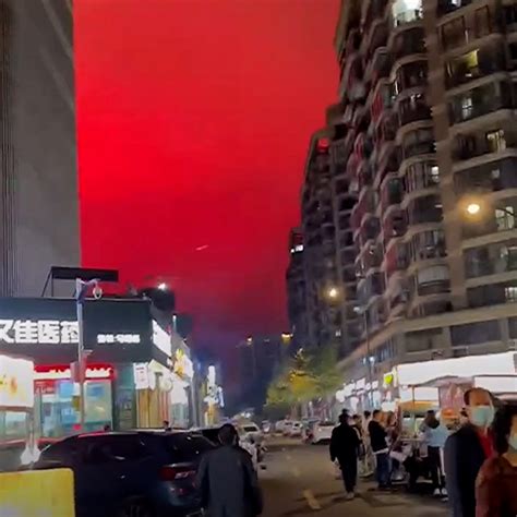 Sky Turns Blood Red In Southern Chinese City And Here S Why Video