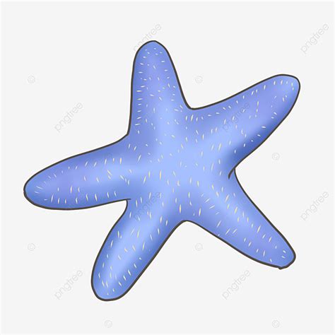 Blue Starfish Clipart Transparent PNG Hd Blue Cartoon Starfish