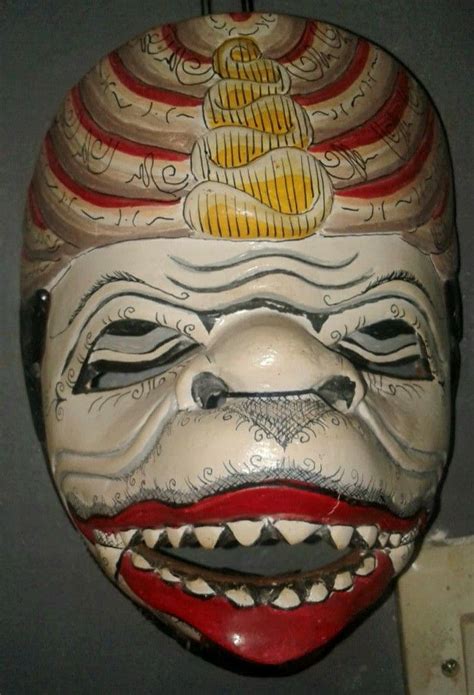 Mask Hanoman Javanese Indonesia Seni Topeng Kayu