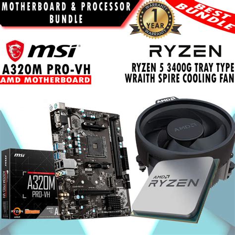 New Bundle Msi A M A Pro Vh Amd Motherboard Amd Socket Am With Ryzen