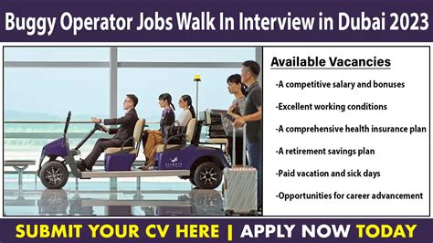 Buggy Operator Jobs Walk In Interview In Dubai 2023 Urgent Job