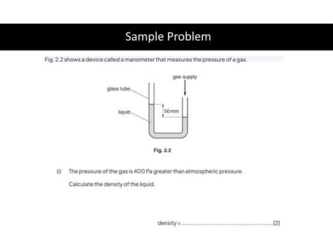 Physics 1 Density And Pressure Edexcel Physics Ppt