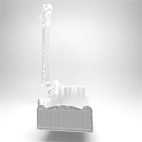 Chicago Theatre Entrance 3d Model 21 Fbx Max Obj Free3d