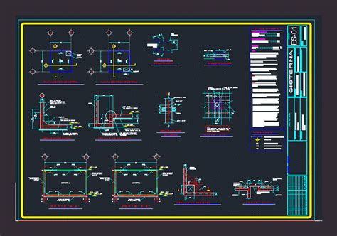 Cisterna En Autocad Librer A Cad