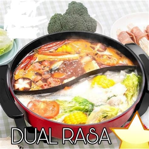 SteamBoat Shabu Suki Electrik 2 Rasa Kuah Panci Shabu Listrik 2 Sekat