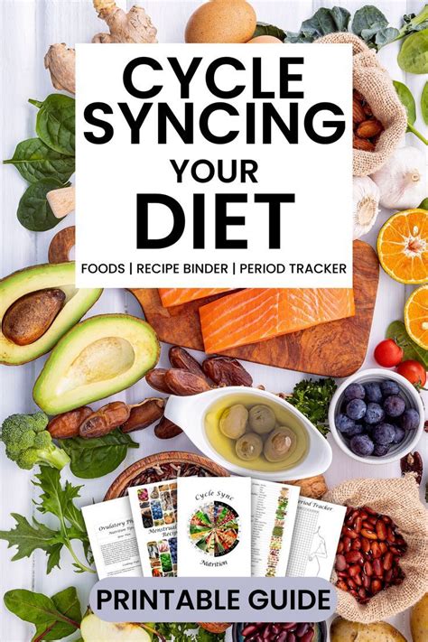 Cycle Syncing Nutrition Guide Seed Cycling Food Charts Recipe Binder