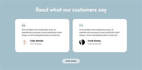 Two Reviews About Us Website Template