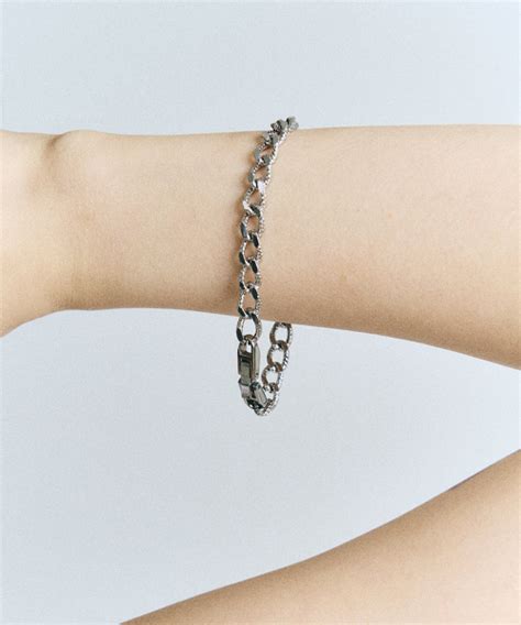 Musinsa Scaletto Sbw Wrinkled Chain Sugical Steel Bracelet