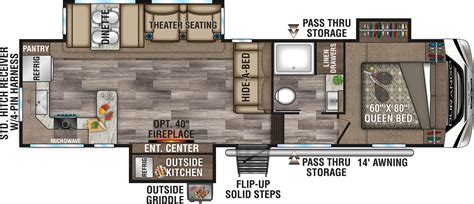 Rear Kitchen 5th Wheel Floor Plans Flooring Guide By Cinvex