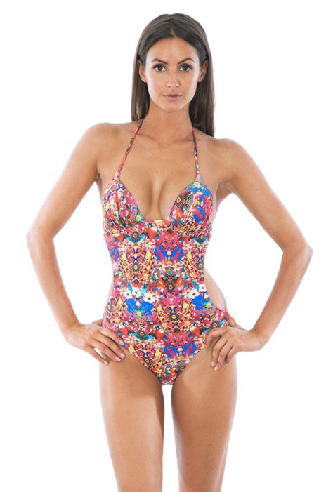 Trikini Mit Cups Bunt Mit Vielf Lfigen Motiven Araguira Bikini