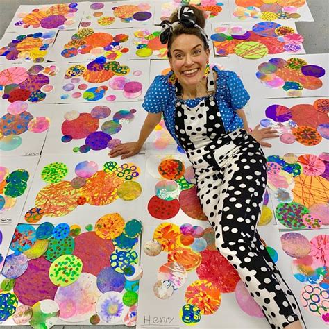 Cassie Stephens Assembling Our Dots From Our Dot Day Activities Dot Day Art Lessons