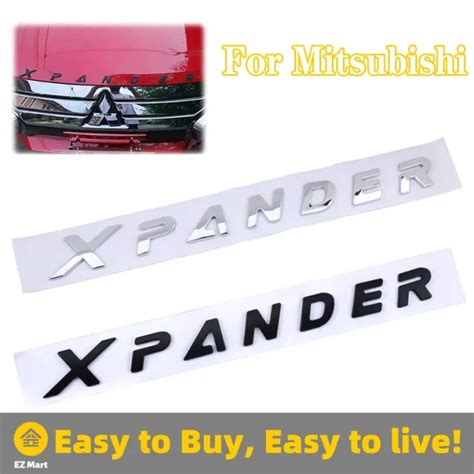 Abs Car Letter Sticker Xpander Emblem Decal For Mitsubishi Logo Lancer