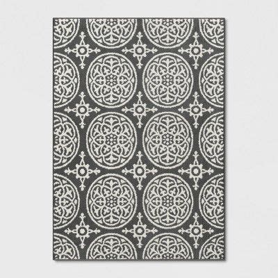 4 X5 6 Washable Medallion Tufted And Hooked Accent Rug Gray