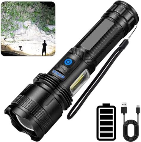 ZEUSFIRE Lampe Torche LED Ultra Puissante 100 000 Lumens Lampe Torche