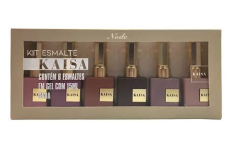 Kit De Esmaltes Cole O Nude Em Gel Luxo Kaisa Cores Unibrocas Shopnails