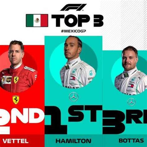 Gran Premio Del Messico Hamilton Torna Alla Vittoria Vettel Bottas