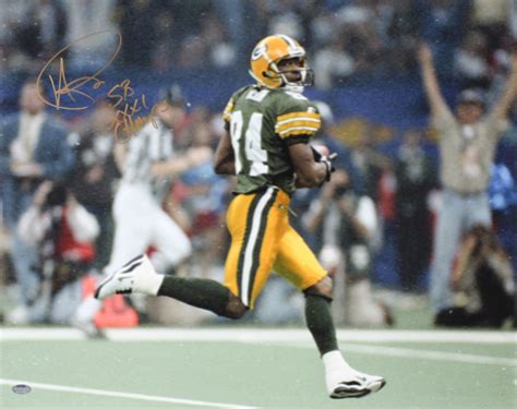 Andre Rison Signed Packers Super Bowl XXXI 16x20 Photo Inscribed "SB ...