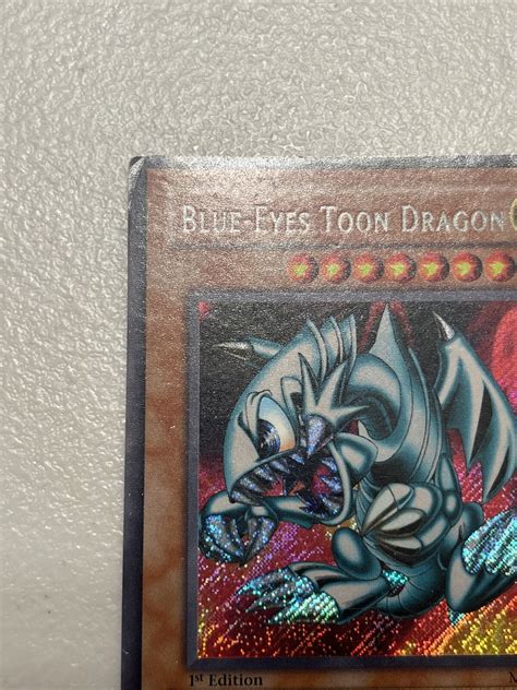 Blue Eyes Toon Dragon MRL 000 Secret Rare 1st Edition Yugioh Card EBay