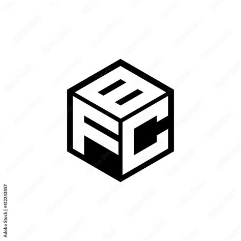 FCB letter logo design with white background in illustrator, cube logo ...