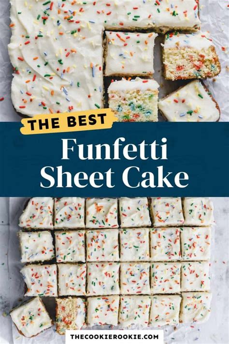 Funfetti Sheet Cake Recipe The Cookie Rookie®