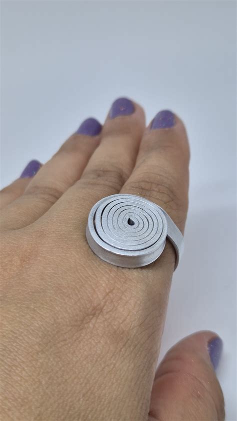 ANEL ALUMÍNIO - ROSCA - PRATA - Enok - Vegano & Artesanal