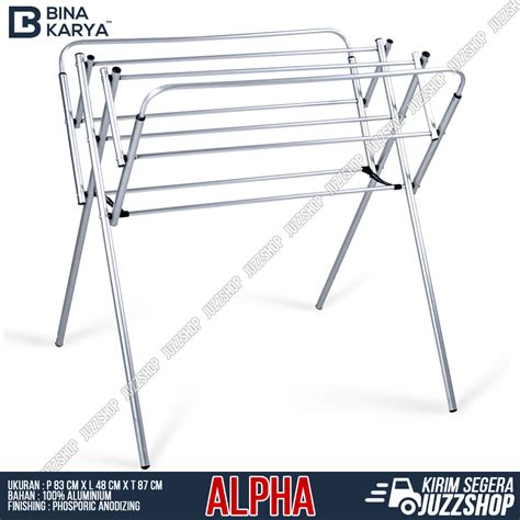 Jual Jemuran Baju Handuk Mini Kecil Aluminium Alpha Bina Karya