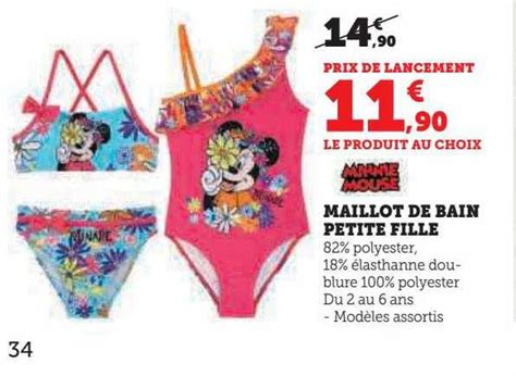 Promo Maillot De Bain Petite Fille Chez Super U ICatalogue Fr