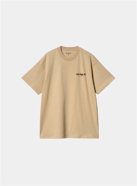 Carhartt WIP S S Ink Bleed T Shirt Maglietta Di Colore Beige E Taglia