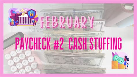 February Paycheck Budget With Me Cash Stuffing Youtube