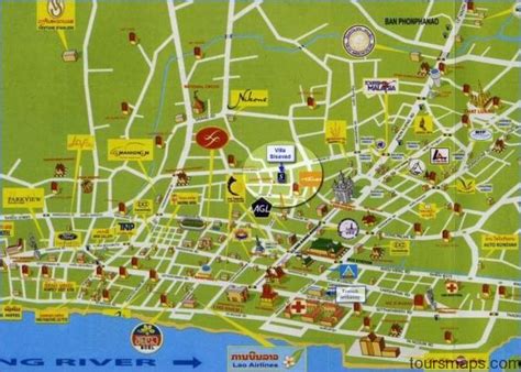 Map Of Vientiane Laos