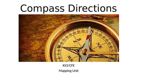 7. Compass Directions | Teaching Resources