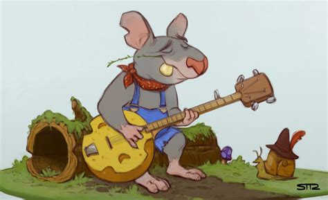 Artstation Mouse With Banjo